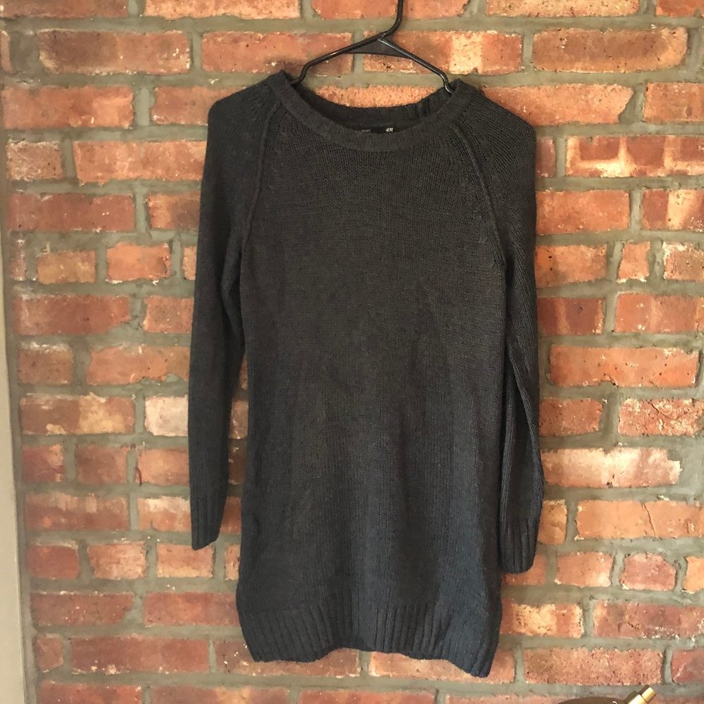 H&M Gray Sweater Mini Dress